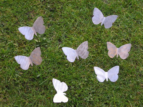 Schmetterlinge aus Edelstahl